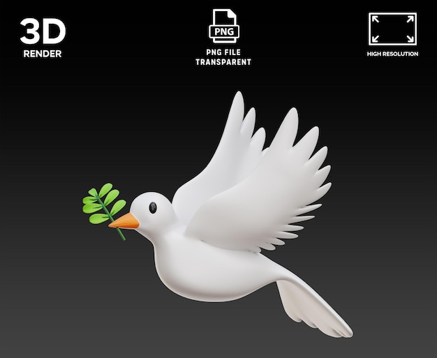 3D-illustratie van Dove
