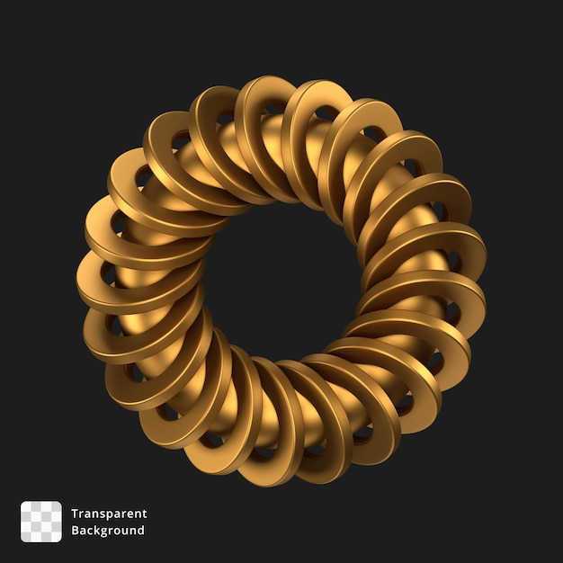 3D illustratie van een abstract object