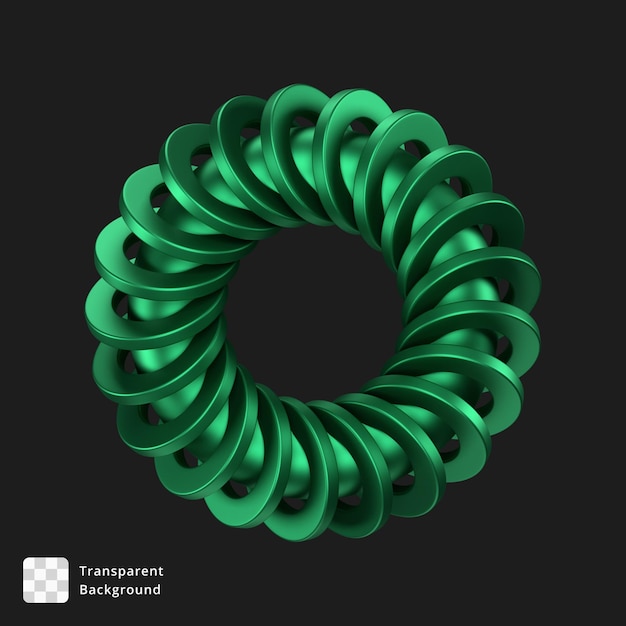 3D illustratie van een abstract object