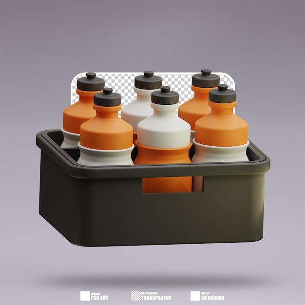 PSD 3d-illustratie van een drinkfles 2 2