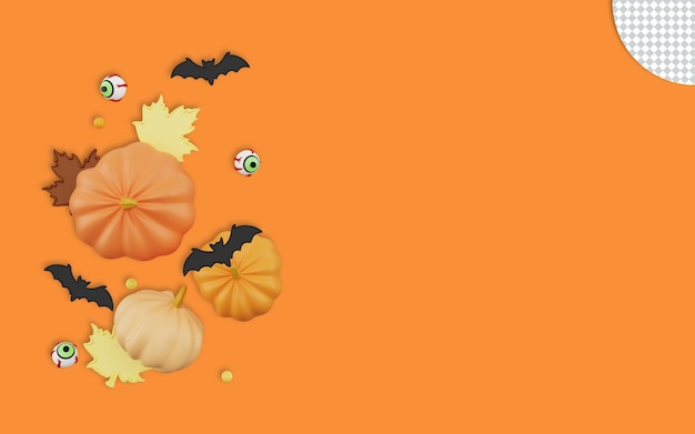 3d illustratie van gelukkig halloween