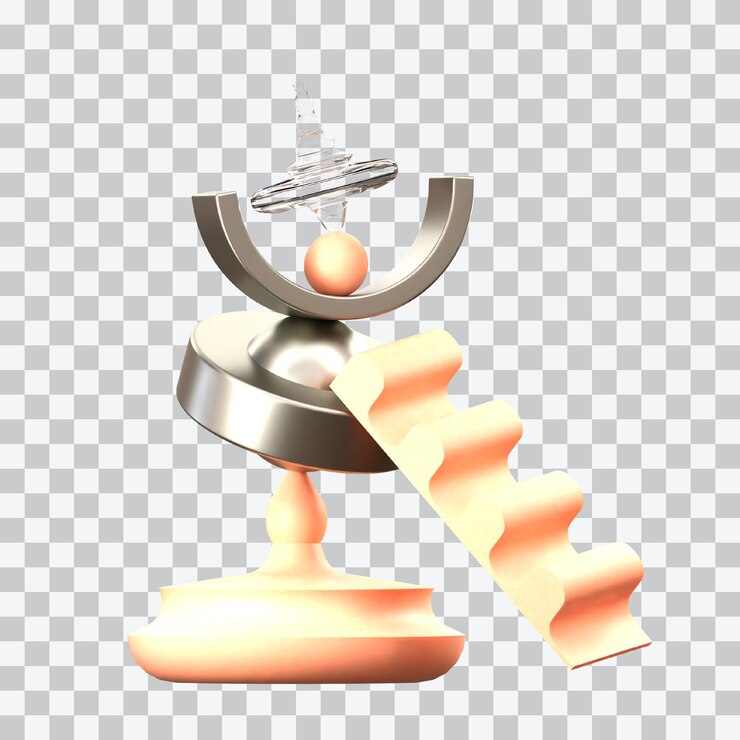 PSD 3d-illustratie van het balanceringssysteem