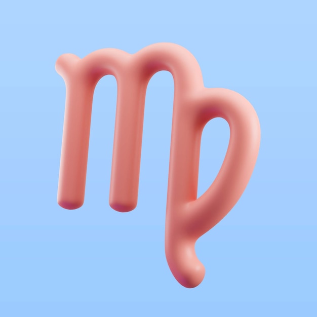 3d illustratie van het sterrenbeeld Maagd