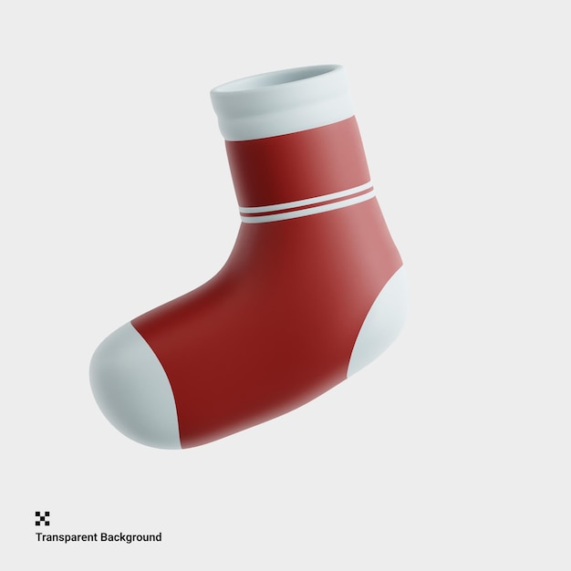PSD 3d-illustratie van knusse sokken voor warmte en comfort