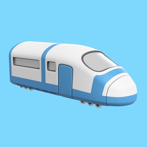 PSD 3d illustratie van locomotief icoon