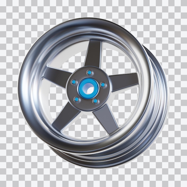 PSD 3d-illustratie van velgen