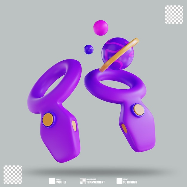 3D Illustratie Vr Gaming Controller