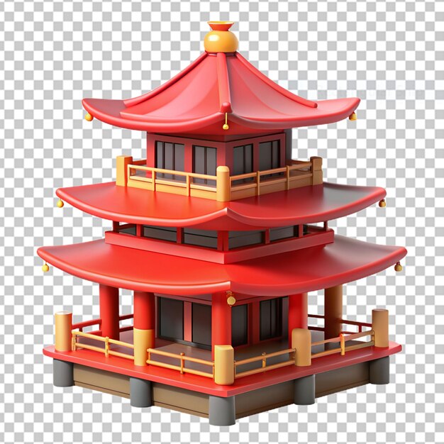 PSD 3d-illustraties van japan