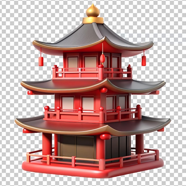 PSD 3d-illustraties van japan