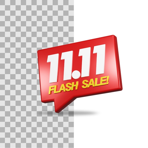 3d illustration 11 11 flash sale