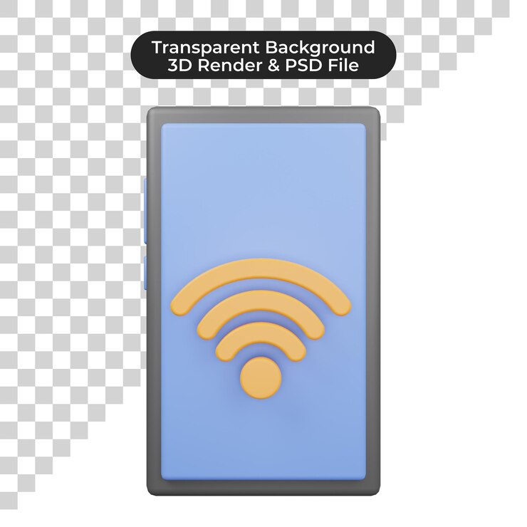 PSD 3d illustration of 3d icon smart home handphone
