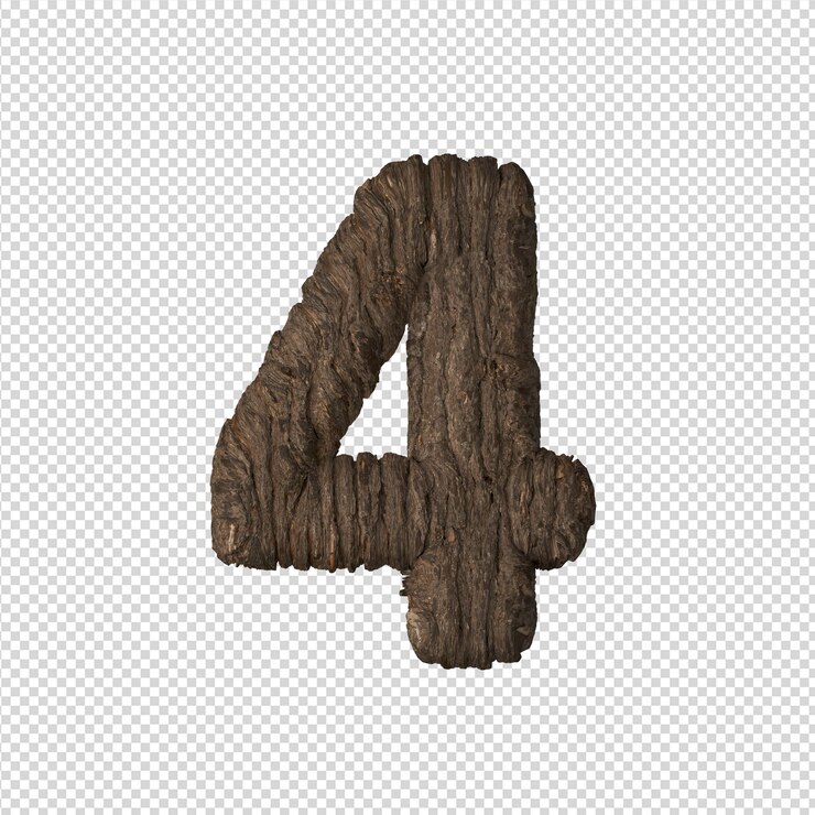PSD 3d illustration of abstract design with transparent background