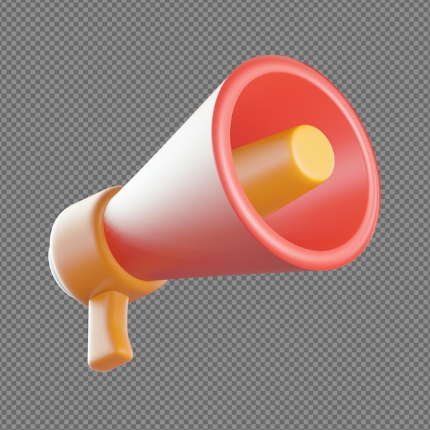 3d illustration of abstract design with transparent background