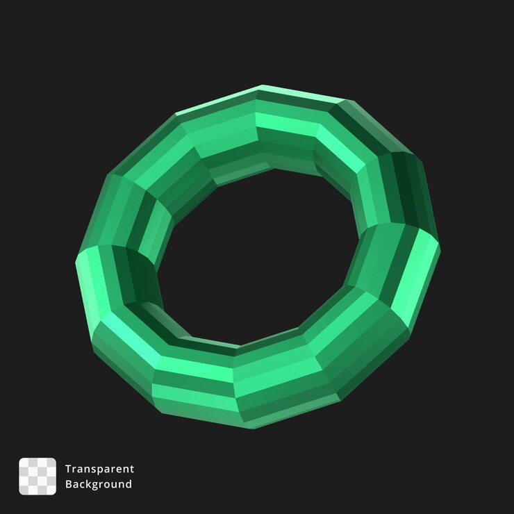 PSD 3d illustration of an abstract object