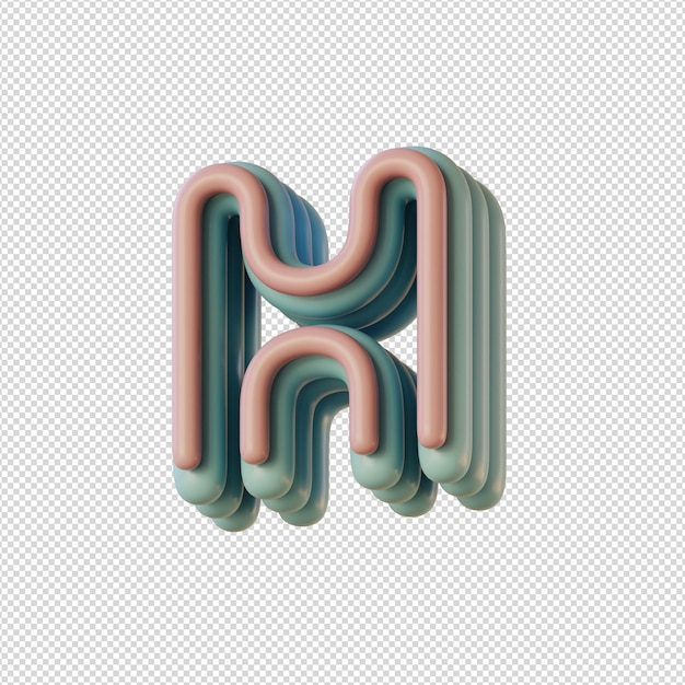 3d illustration of alphabets characters in disco style