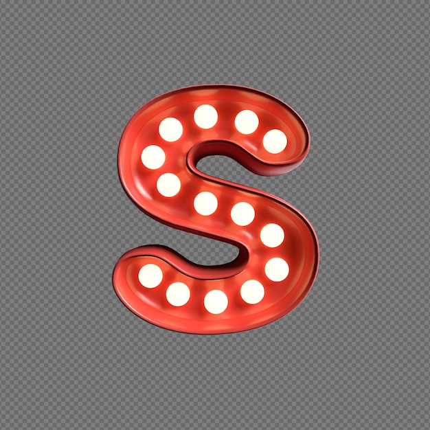 PSD 3d illustration of alphabets