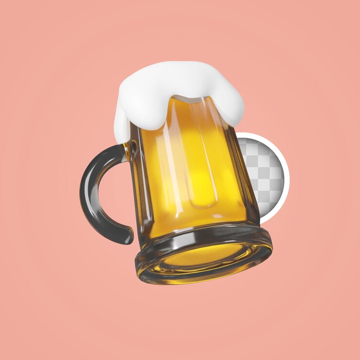 素晴らしいビールの3Dイラスト