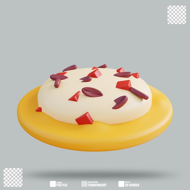 PSD 3d illustration arepas