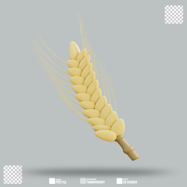 PSD 3d illustration autumn crops 2