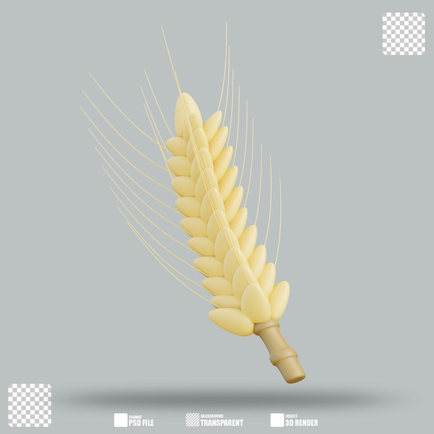 PSD 3d illustration autumn crops 2