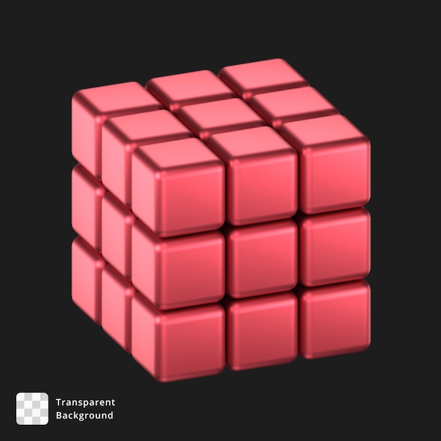3D-illustration av ett abstrakt objekt