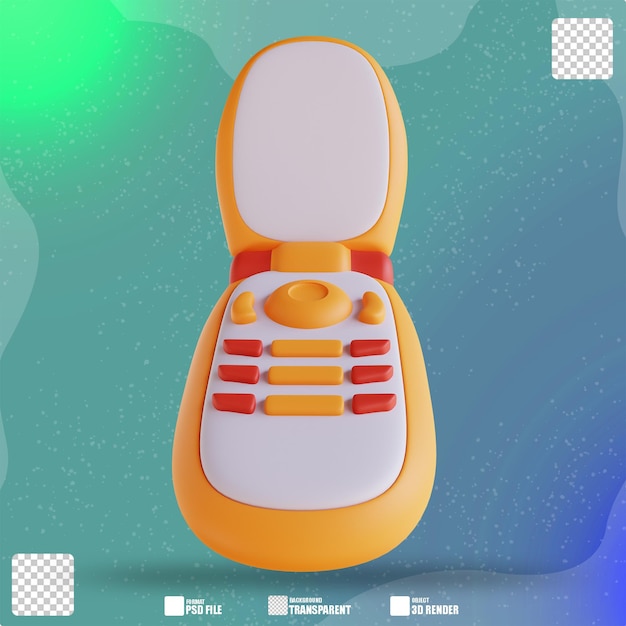 3d illustration baby phone 3