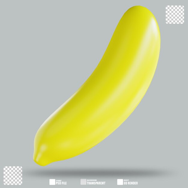Illustrazione 3d banana 3
