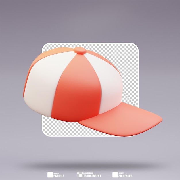 Illustrazione 3d del berretto da baseball 4