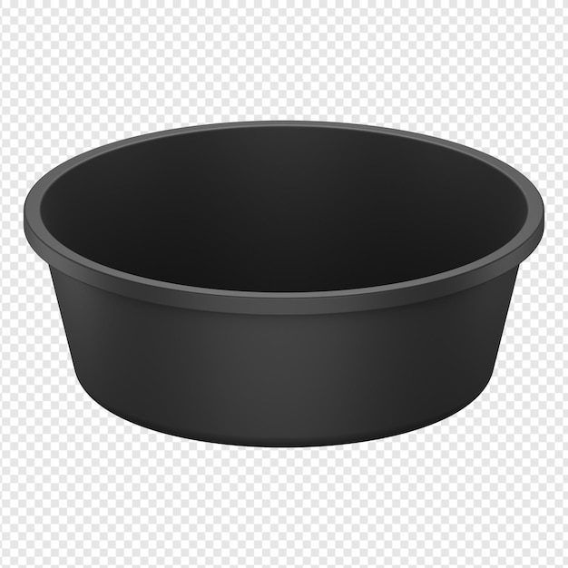 3d illustration of basin icon psd