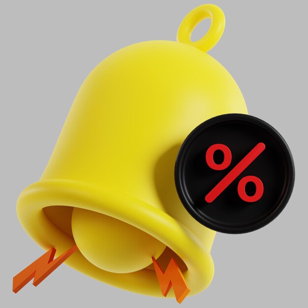 3d illustration bell sale