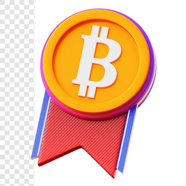 PSD 3d 그림 bitcoin 배지