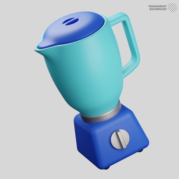 PSD 3d illustration of blender