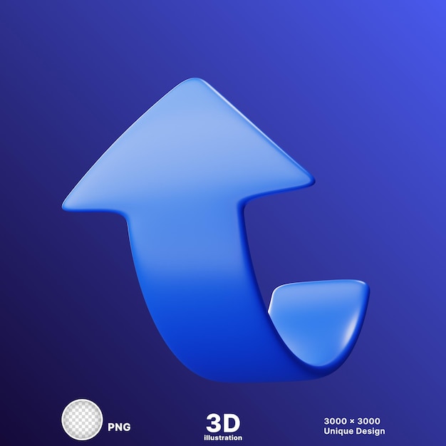 파란색 도로 표지판의 3D 일러스트레이션, 투명한 배경의 신호등 표시판의 디지털 화살표