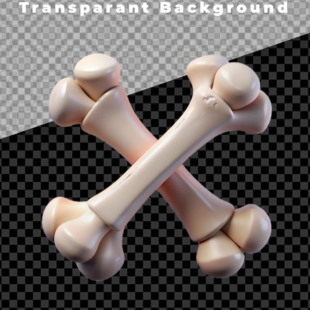 PSD 3d illustration of bone