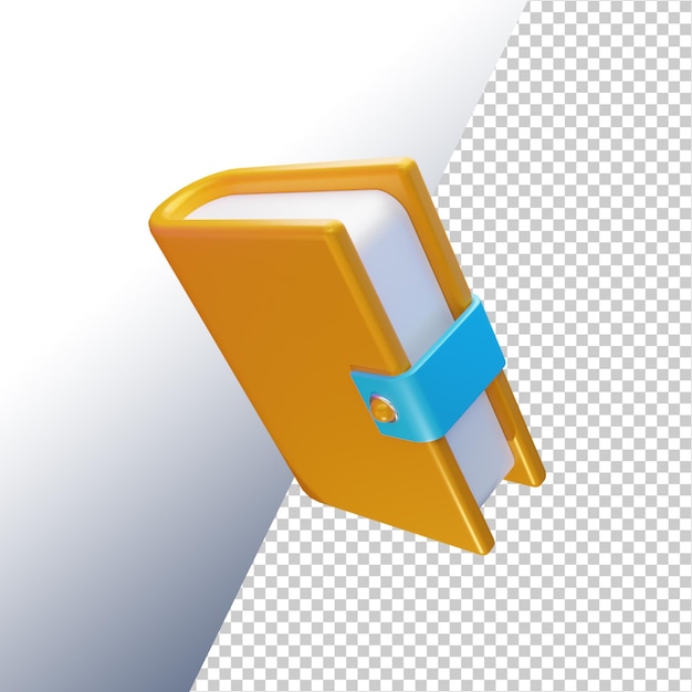 PSD 3d illustration book icon