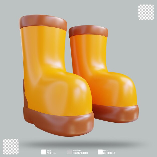 3D 插圖靴子 2
