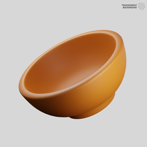 3d illustration of bowl