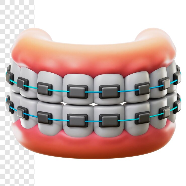 PSD 3d illustration braces