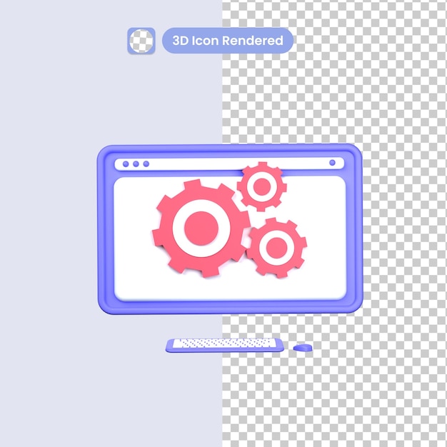 3D иллюстрации портфель, изолированные на прозрачном фоне