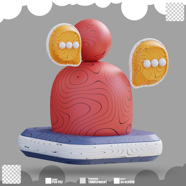 3Dイラスト ビジネスパーソン コミュニケーション 2