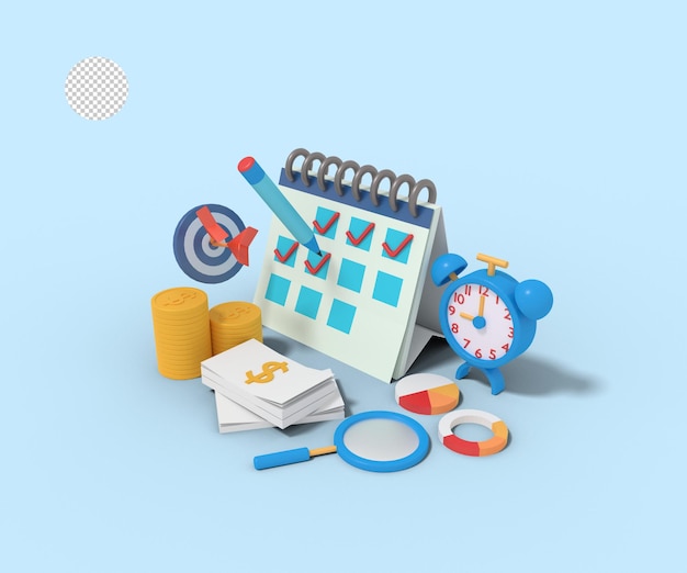 3d illustration of Business Planning