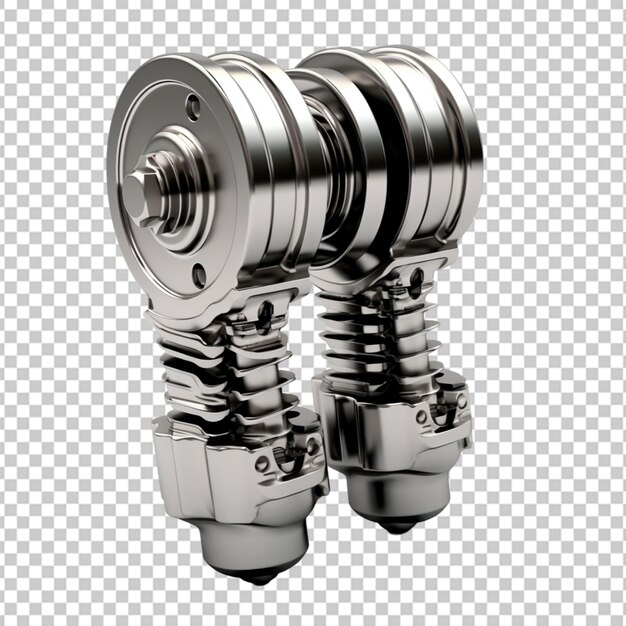 PSD 3d illustration of car engine components