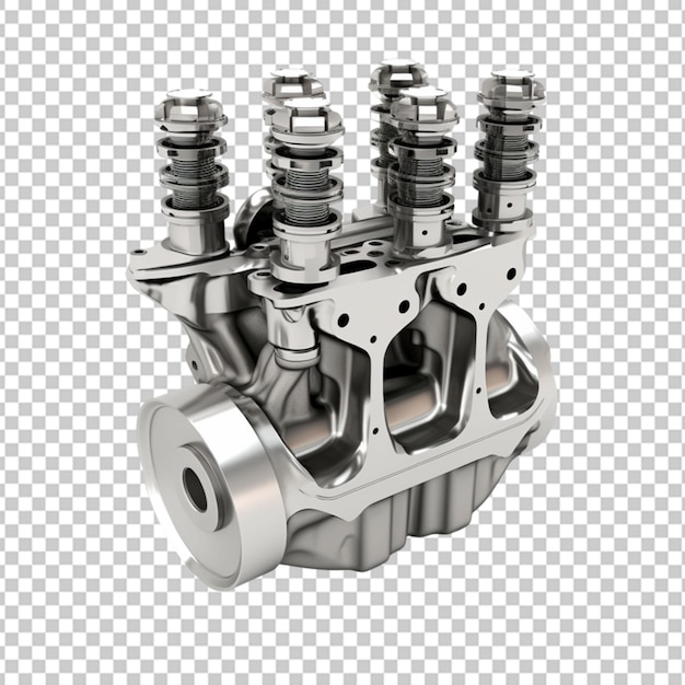 PSD 3d illustration of car engine components