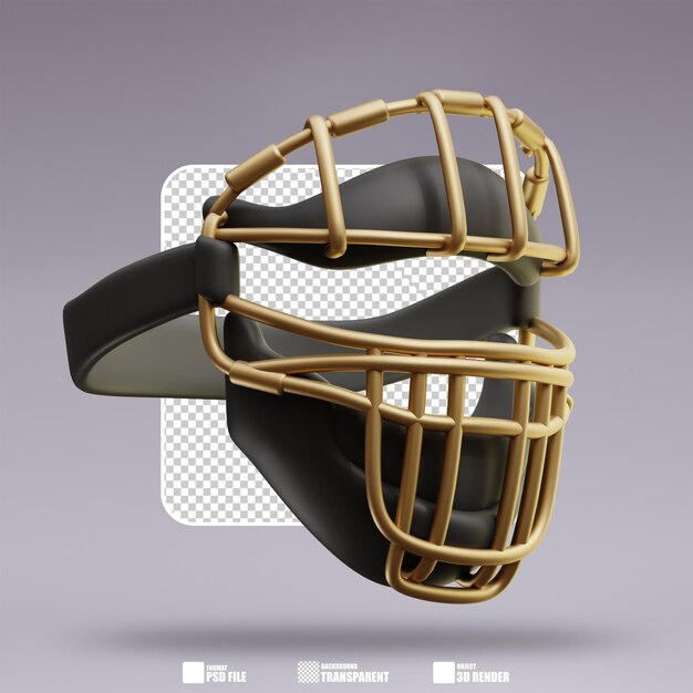 PSD illustrazione 3d catcher39s masks 2