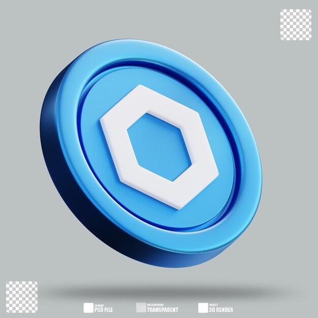 PSD 3d illustration chainlink 3