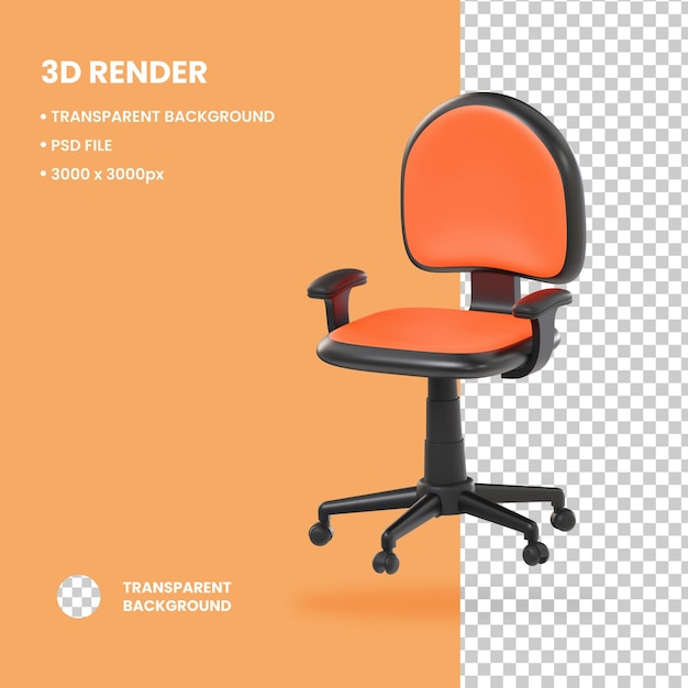 3d illustration chair object