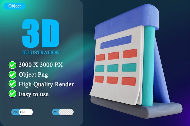 3d Illustration Character High School Boy Used for web app i