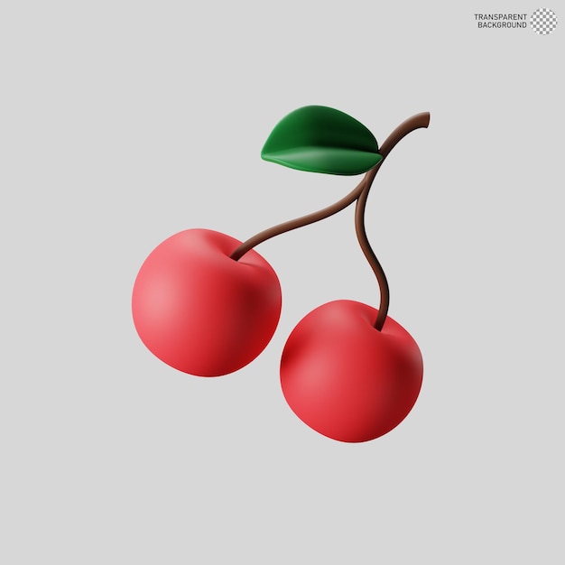 3d illustration of cherry