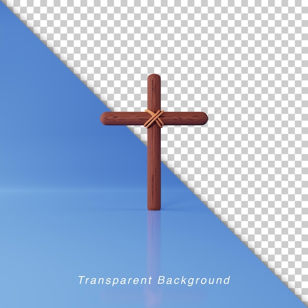 3d illustration christian cross for helloween