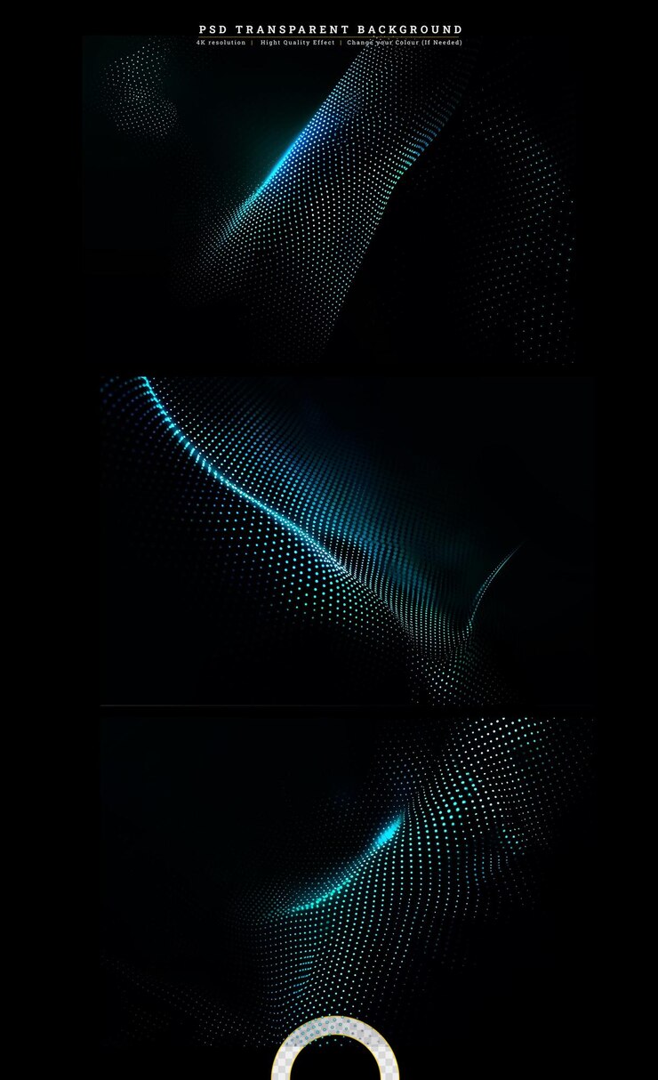 PSD 3d illustration of a classic colorful abstract gradient on transparent background